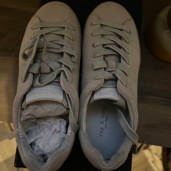 rag & bone off white low suede sneakers - Picture 9 of 9